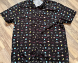 Buc-ees Black Outer Space Camp Shirt Button Up Mens Size Medium Planets ... - £15.09 GBP