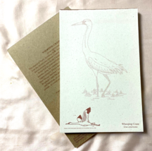 Whooping Crane note pads 8 1/2” X 5 ½” set of 2, 100% recycled, vegetabl... - $9.49