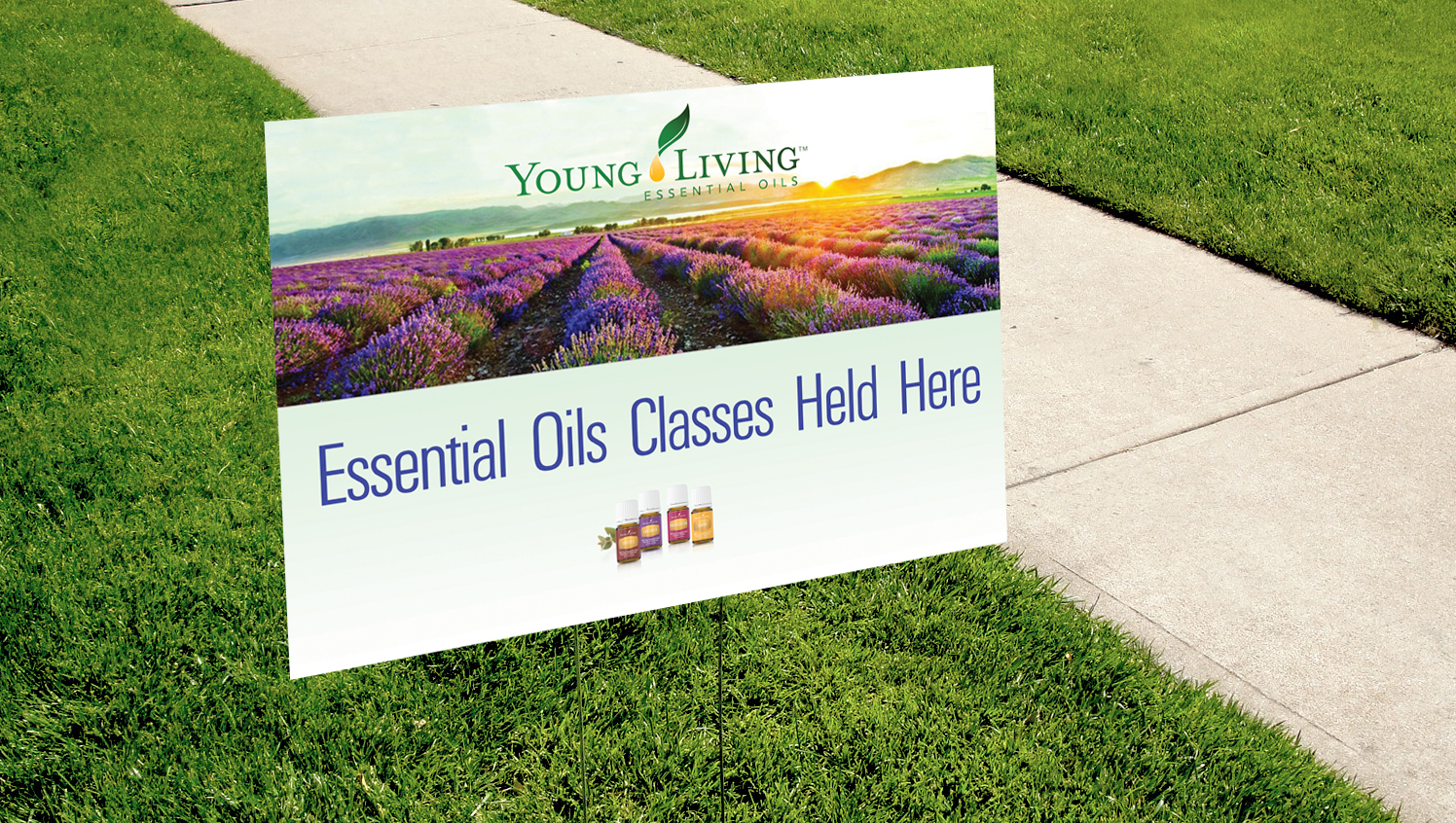 Young Living Essential Oil Class Yard Sign - Digital - $8.00
