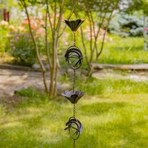 Zaer Ltd. Ornate Hanging Rain Chains (Copper Finish, Mushrooms) - $59.95+