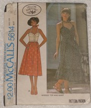 McCall&#39;s Pattern 5614 Laura Ashley Design Misses&#39; Top and Skirt Size 10 Vintage - £12.59 GBP