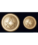 Blazer Jacket buttons circular S&C gold plated Masonic Fremasonry - $32.50