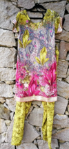 Kurta Kurti &amp; Pant Set Womens Indian Pakistani Green Tunic Top Readymade Small - £12.46 GBP