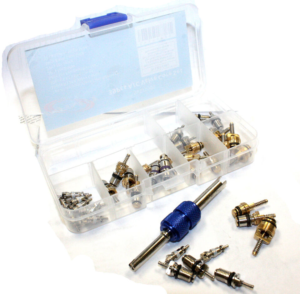 39PCS AC Valve Core R12 R134a Refrigeration Tire Valve Stem Cores Remove... - $15.88