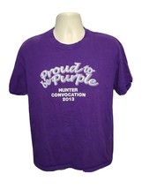 2013 Proud to be Purple Hunter College Convocation Adult Large TShirt - £11.67 GBP