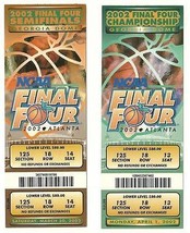 2002 Ncaa Final Four Full Unused Finals &amp; Semi Finals Tickets Maryland Indiana - £383.96 GBP