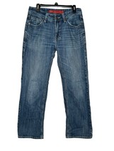 Rock &amp; Roll Cowboy Men Jeans Double Barrell Relaxed Straight Leg Mid-Ris... - $34.64