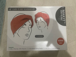 New Learn To Knit 2 Headbands Kit (Includes Yarn, Needles &amp; Instructions... - £9.02 GBP