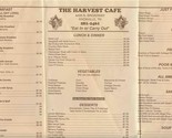 The Harvest Cafe Menu N Broadway in Knoxville Tennessee. Circa 1990&#39;s - $13.86