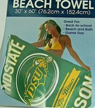 NCAA North Dakota State Bison Towel Vertical Logo Name 30" by 60" by WinCraft - $26.99