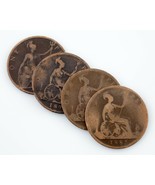1885-1896 Grande-Bretagne Lot de Penny (4 Pièces) Km#755 , 790 - $36.35
