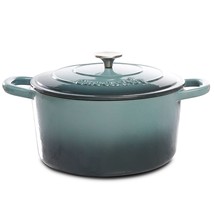 Artisan 7 Quart Round Cast Iron Dutch Oven in Slate Grey - $162.49