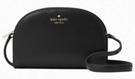Kate Spade Perry Black Saffiano Leather Dome Crossbody K8697 NWT $279 Re... - £61.35 GBP