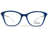 Vogue Eyeglasses Frames VO5152 2593 Blue Silver Cat Eye Full Rim 50-17-140 - $51.28