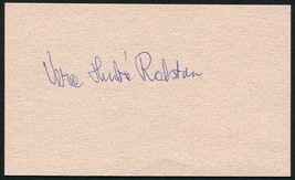 VERA RALSTON SIGNED 3X5 INDEX CARD MOVIE ACTRESS FIGURE SKATER DAKOTA SU... - £14.09 GBP