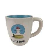 Rae Dunn by Magenta Artisan Mug Let It Snow Incised Snowman Snow Globe 1... - £14.19 GBP