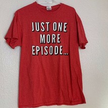 Red Womens Sz M Tee tShirt Shirt Just One More Episode - £9.93 GBP