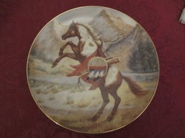 Horse Collector Plate Perillo War Ponies Of The Plains Comanche Pony Sun Dancer - £15.18 GBP