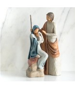 THE HOLY FAMILY BIG  COMPLETE HAND PAINTED  FIGURINE WILLOW TREE SUSAN L... - $693.00