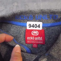 Ecko Unltd Polo Shirt Mens XL Gray Blue Casual Golf Golfing Rugby 100% Cotton - £18.12 GBP