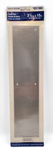 Gate House Metal Push Plate for Swinging Door 3 1/2&quot; x 15&quot; Satin Nickel 0311983 - £10.36 GBP