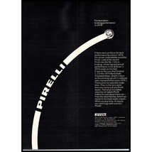 1975 Pirelli Tires Vintage Print Ad Stop on a Dime Man Cave Minimalist W... - £8.48 GBP