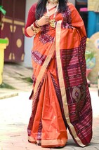 sambalpui mix silk saree Sambapui wedding Sarees gift for her.india trad... - $199.00