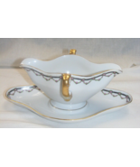 Vintage Heinrich H &amp; C Co Gravy Boat Selb Bavaria Pattern #9642 2-west - $1,378.20 MXN