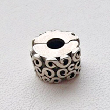 Pandora Authentic 925 Sterling Silver Swirl Clip Charm - $28.71