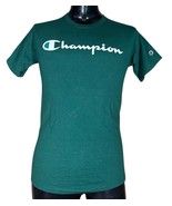 NEW Champion Green Standard Fit Cotton Logo T-Shirt Size Small Short Sleeve - $23.00 CAD