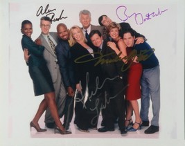 Spin City Cast Signed Photo X4 - Michael J. Fox, Heather Locklear, Alan Ruck w/ - £348.46 GBP