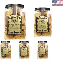 Classic Italian Biscotti with Almonds - 40oz Pack of 5 for Coffee Lovers - $89.99