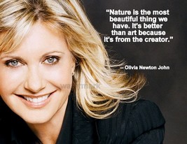 Iconic Singer Olivia Newton John Quote Nature is the most PUBLICITY PHOTO 8X10 - £8.23 GBP