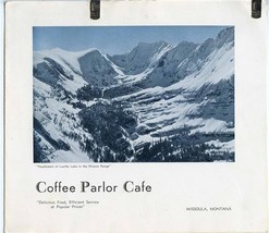 Coffee Parlor Cafe Menu Missoula Montana 1949 Lucifer Lake Cover Robert Catlin - £77.37 GBP