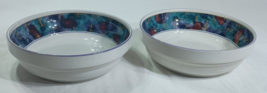 Set of 2 Sango Spring Jewel 4819 Deborah Mallow Cereal Soup Bowls - $14.69