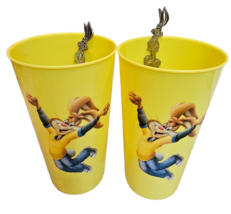 NesQuik Spoons Cups Nestle Quik Bunny Rabbit Stainless Steel 7.5&quot; Set of 2 Each - £18.58 GBP