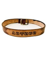 Vintage 1980’s Horses Leather Belt Youth 31” Name Arthur Hand Tooled Cowboy - €19,93 EUR