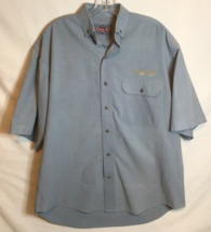 Bugle Boy Button Up Light Blue Casual Relaxed Shirt Pocket Men&#39;s Size La... - $19.30