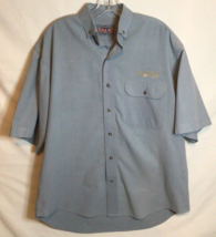 Bugle Boy Button Up Light Blue Casual Relaxed Shirt Pocket Men&#39;s Size Large 890A - £14.43 GBP