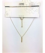 Prism Choker with Black Suede  Bar Chain Necklace by Carisma Gold Color - £3.73 GBP
