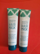 2 Pack Trader Joe&#39;s Shea Butter Coconut Oil Hair Mask Moisturizes &amp; Revitalizes - £21.36 GBP