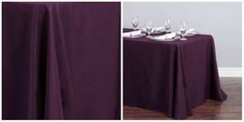 1pc 90 x 156 in. Rect Poly Tablecloths Wedding Event Party - Eggplant - P01 - £38.94 GBP