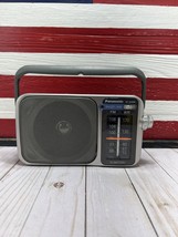 Panasonic RF-2400D 2-Band Receiver AM/FM Portable Radio Gray Silver - £15.75 GBP
