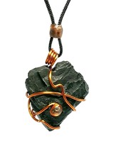 Shungite Necklace Pendant Freeform Gemstone Mineral mojo Gris Gris Cats Eye Sp9 - £49.76 GBP