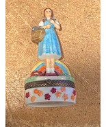 1998 Wizard of Oz 3.25&quot; Dorothy &amp; Toto Trinket Box with Ruby Slippers No... - $47.46 CAD