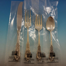 Rose Point by Wallace Sterling Silver Flatware Service For 6 Set 29 Pieces New - £1,575.13 GBP