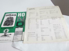 Ho Trains Vintage Atlas 1975 Ho / N / O Catalog W/PRICE SHEET- M55 - £4.90 GBP