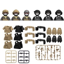 6PCS Modern City SWAT Ghost Commando Special Forces Army Soldier Figures K142 - £20.43 GBP