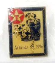 VTG Texaco 1996 Atlanta Olympics Dalmatian Puppy Dogs Black Boot Pin Sou... - $9.48