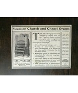 Vintage 1901 Vocalion Church and Chapel Organs Original Ad - £5.20 GBP